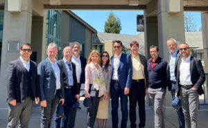 Pegasus and UC Berkeley execs celebrate the new partnership.