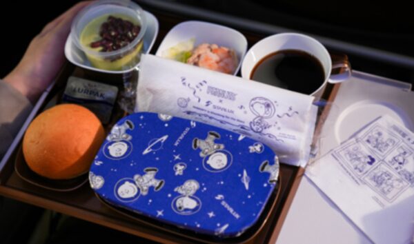 STARLUX and PEANUTS collaboration will extend to the packaging and soft product for meals.
