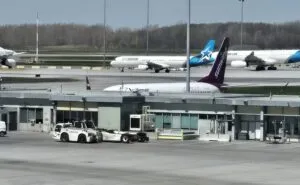 Aircraft at the airport
