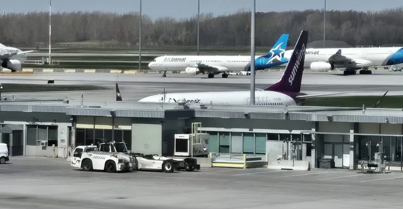 Aircraft at the airport