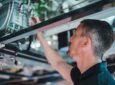Acron technician provides simulator aftercare services.