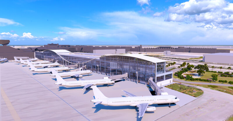 Rendering of New Concourse K at MIA