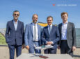 Deutsche Aircraft executives and dignitaries celebrate cornerstone ceremony for FAL in Germany