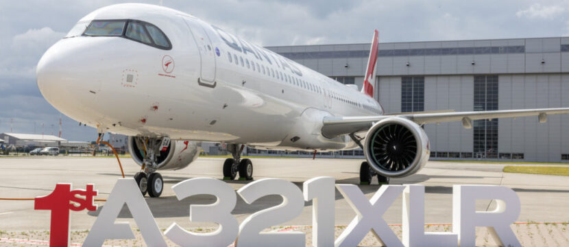 Qantas first A321XLR in Hamburg