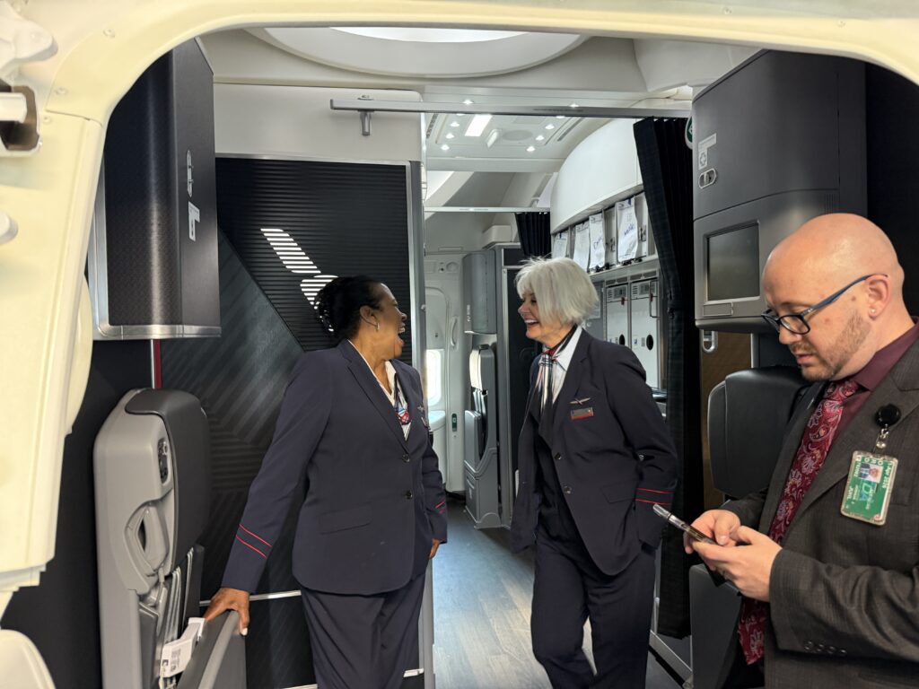 Staff on the flight