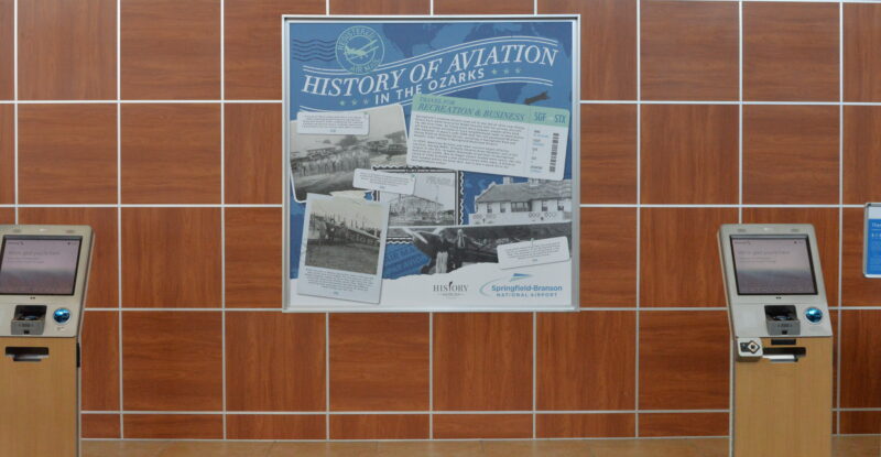 Photos on display at Springfield-Branson National Airport under partnership with the History Museum