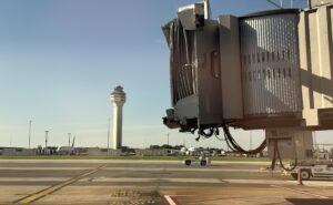 An empty gate at an airport waiting for the aircraft to arrive. Cirium is helping airlines track on-time performance with a new AI-powered tool.