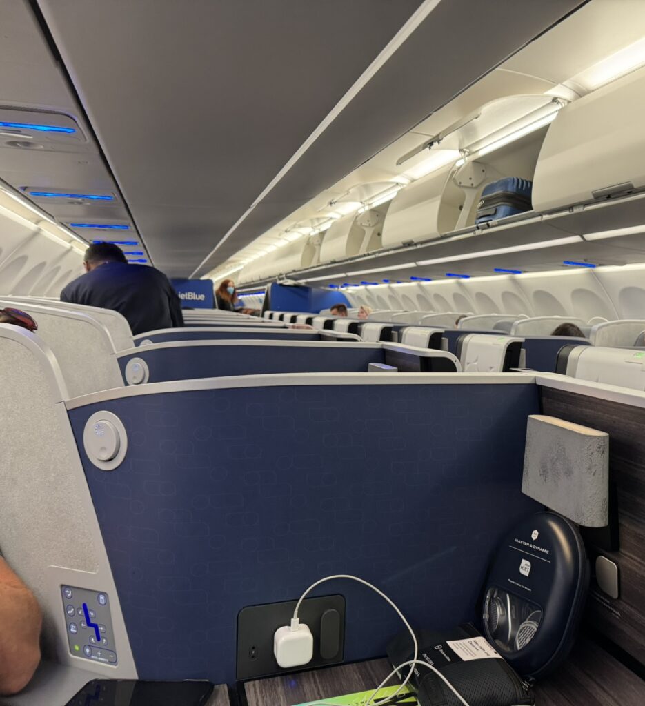 Multiple charging options for passengers in the mint studio