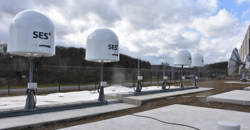 O3b mPOWER antenna Field in Betzdorf, Luxembourg