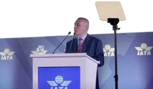 Willie Walsh speaks in New Delhi 