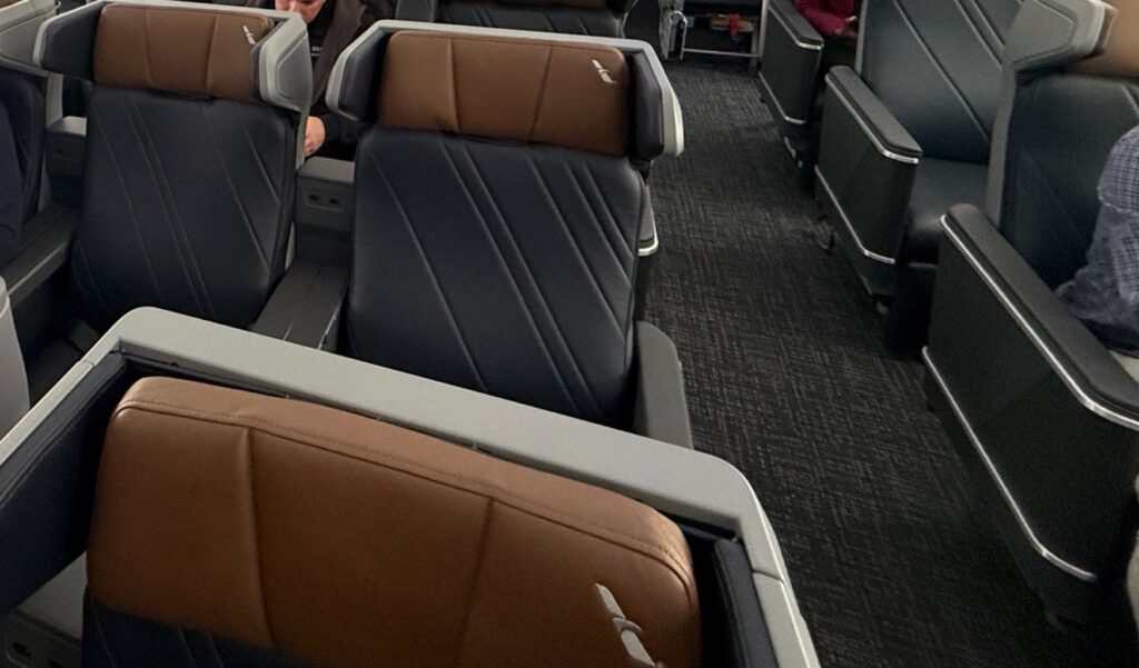 Center seats in this 2-3-2 PE layout.