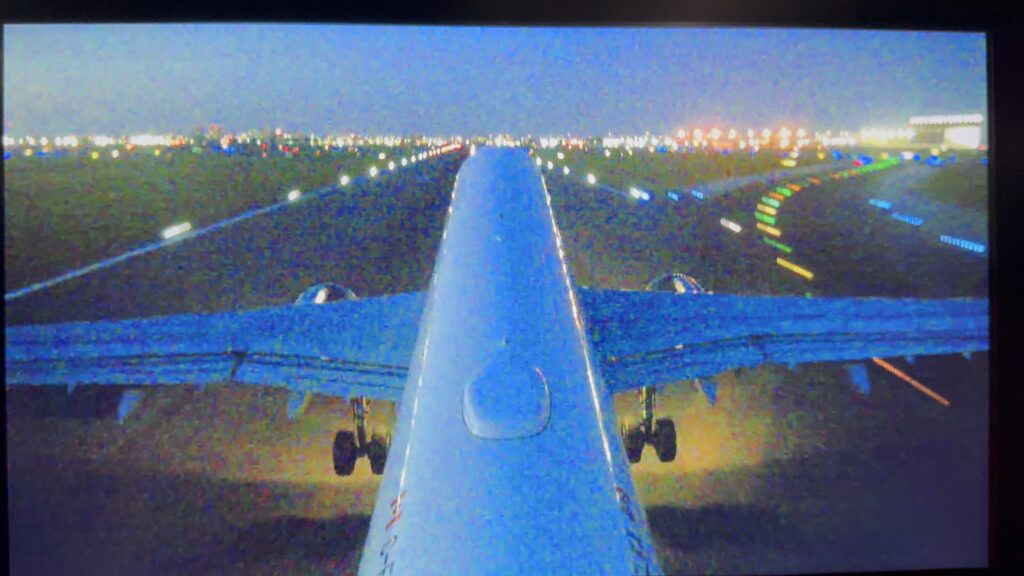 Tail cam shows aircraft on takeoff