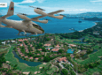 Bluenest by Globalvia livery on an Eve aircraft rendering