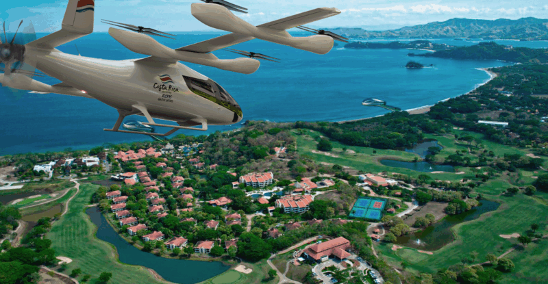 Bluenest by Globalvia livery on an Eve aircraft rendering