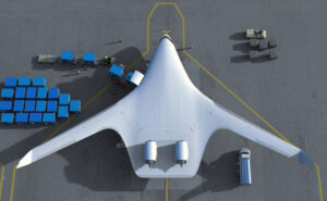 Rendering of JetZero Z4 demonstrator.