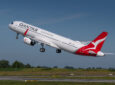 Qantas first A321XLR on takeoff