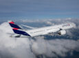 LATAM 787-9 widebody in-flight with Viasat Ka-band connectivity