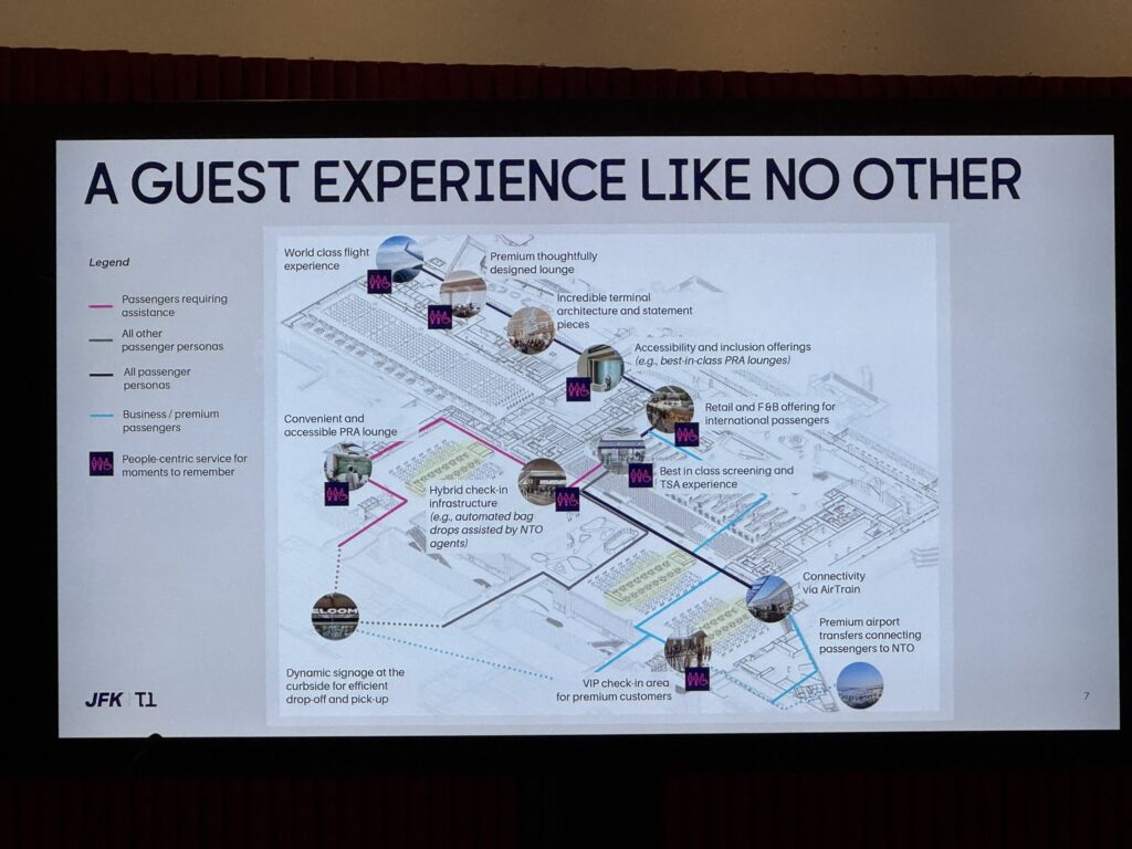 A large sign titled "guest experience like no other"
