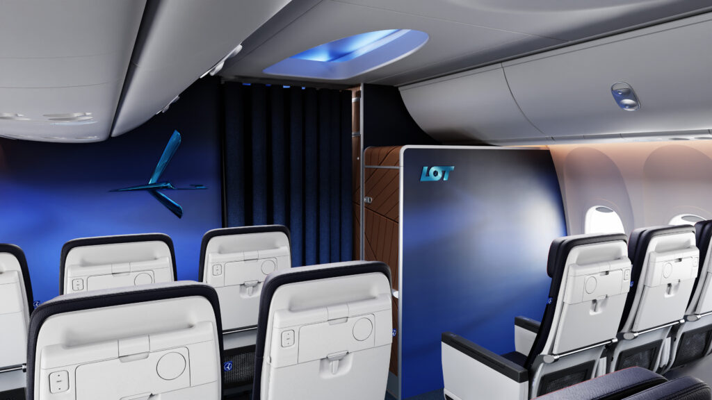 Rendering of Recaro R2 seats for LOT