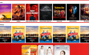 A tablet shows the streaming content available from Vietjet Thailand on Bluebox IFE.