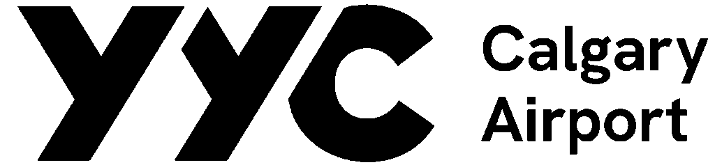 YYC Airport logo in black