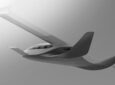 Rendering of New Horizon Aircraft Cavorite X7 hybrid-electric eVTOL in-flight