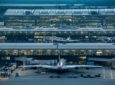 Heathrow Airport in the evening