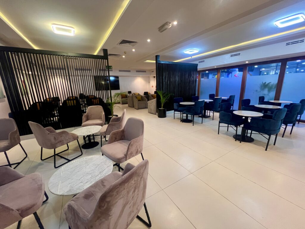 Dining tables in the lounge