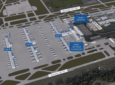 Rendering of an aerial view of Dulles International Airport’s (IAD) Master Plan