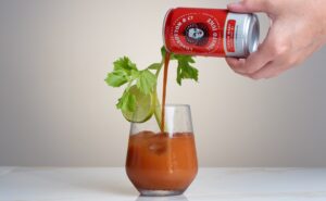 Bloody Mary being poured