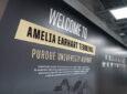 Welcome to Amelia Earhart Terminal sign