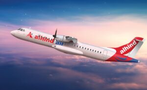 Rendering of Alhindair turboprop in flight
