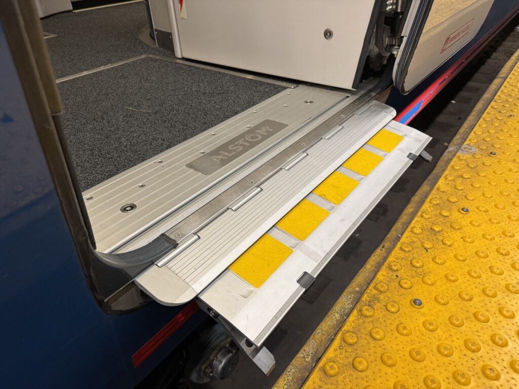 Platform extends for accessibility. 
