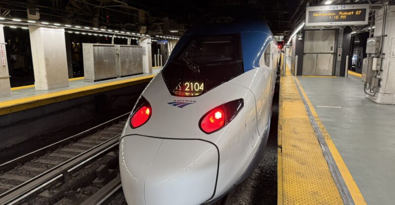 Amtrak NextGen Acela ready for boarding