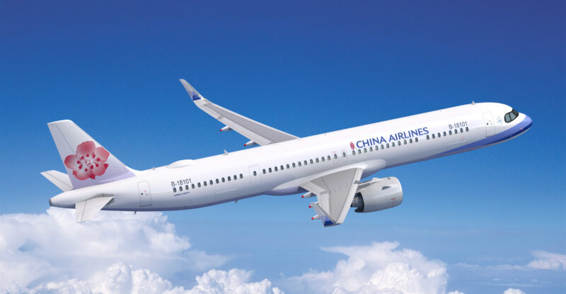 China Airlines A321neo in flight