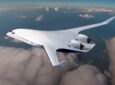 Rendering of JetZero Z4 in-flight