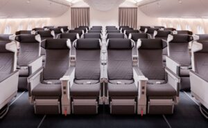 Korean Air Premium Class premium economy cabin