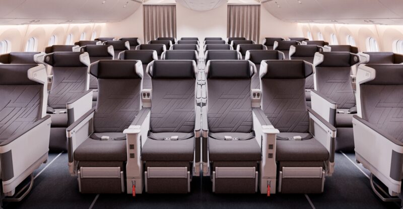Korean Air Premium Class premium economy cabin