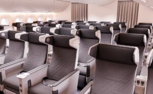Korean Air's new Premium Economy seat, which is based on the Safran Z535i platform