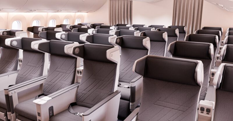 Korean Air's new Premium Economy seat, which is based on the Safran Z535i platform
