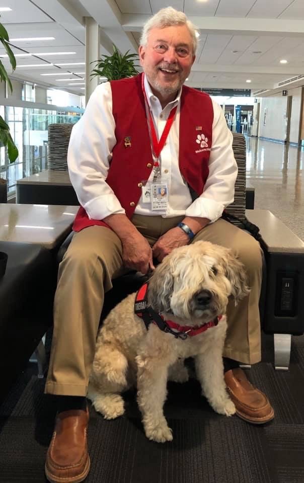 Welcome Waggin Therapy Dog, part of the TUL Airport Ambassador Program