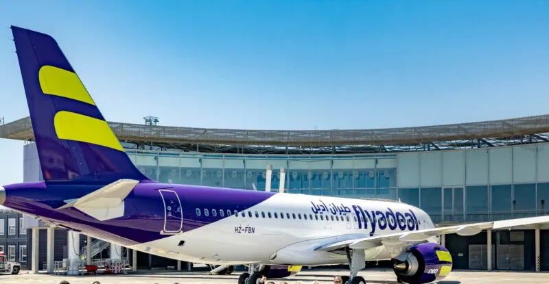 flyadeal staff join Airbus management for the airline's 40th aircraft delivery in Toulouse