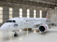Virgin Australia E190-E2 in the hangar