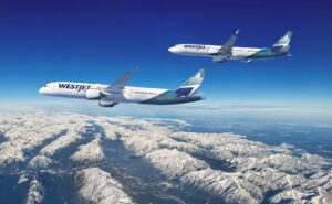 Rendering of WestJet 787-9 Dreamliner and 737-10 MAX