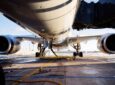 Belly of an aircraft. APU emissions are being monitored by the Assaia AI powered tech.