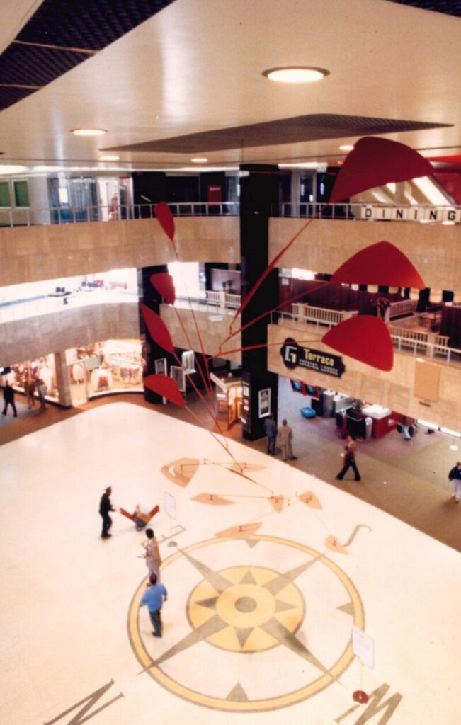 Alexander Calder’s “Pittsburgh” inside the rotunda of the Greater Pittsburgh Airport terminal. (Allegheny County Airport Authority archives)