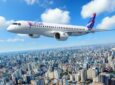 LATAM E195-E2 over San Paulo