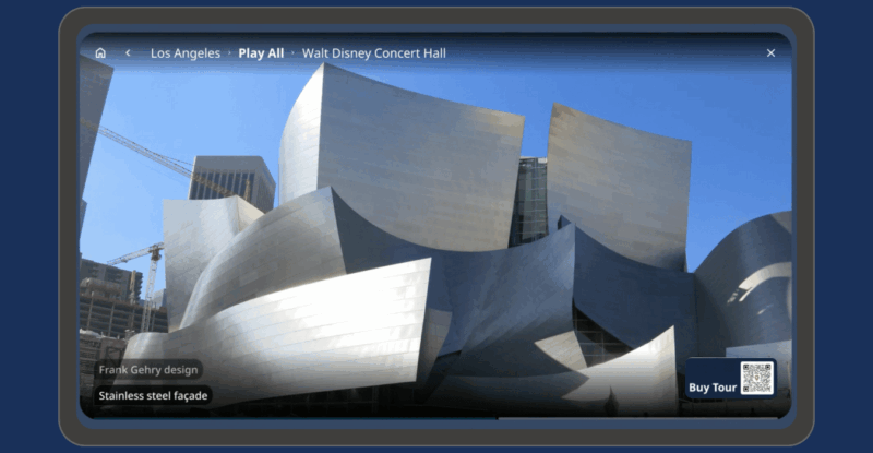 FlightPath3D highlights a destination as part of Destination Stories