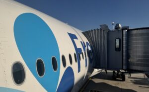 French Bee aircraft at the gate.