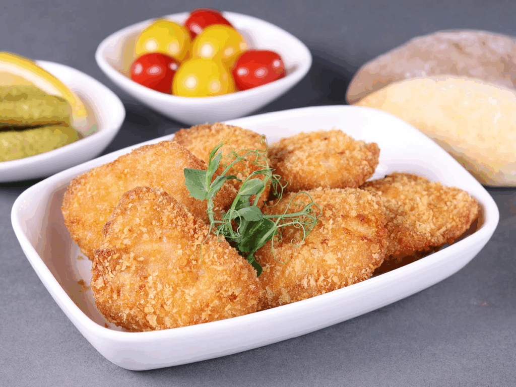 The chicken dish looks appetizing as advertised